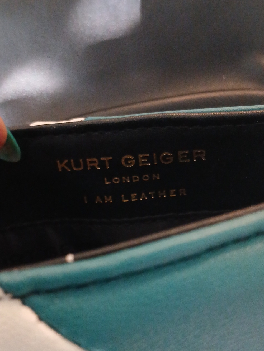 Kurt Geiger Multicolor Velvet Chain Shoulder Bag - Picture 8 of 8